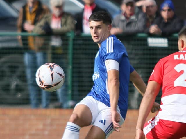 Connor Kirby scored twice to help Buxton to victory.