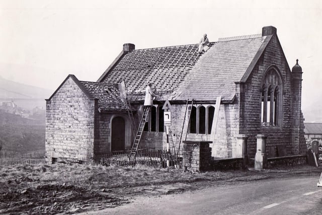 Ashopton Village Wesleyan Methodist Church pictured in January 1943