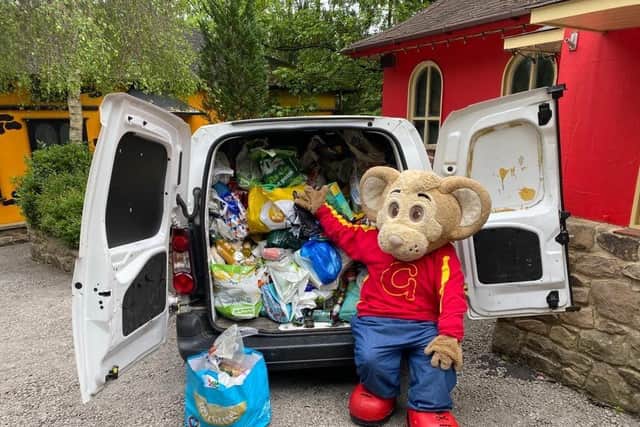 A previous foodbank weekend held at Gulliver’s.