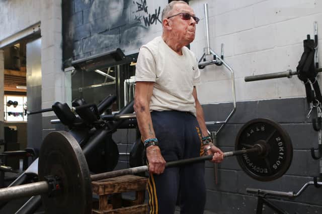 84-year-old power lifter Brian Winslow