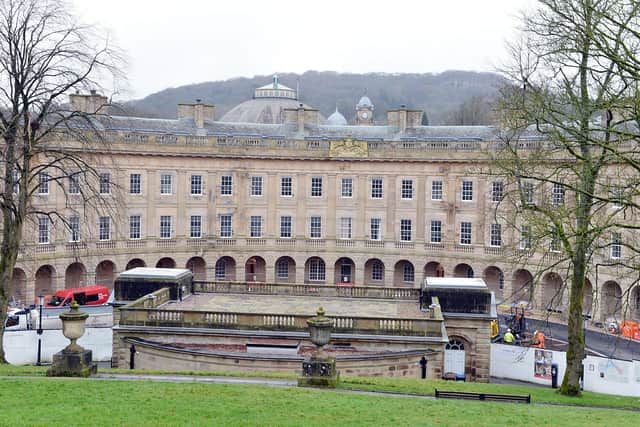 The Buxton Crescent renovation project was due to be completed this summer