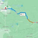 It is not yet clear how serious the crash is or when the 15-mile section of the road will reopen