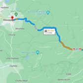 It is not yet clear how serious the crash is or when the 15-mile section of the road will reopen