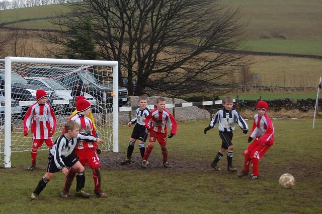 Action from a previous Buxton JFC Rhinos U10s v Darley Dale U10s