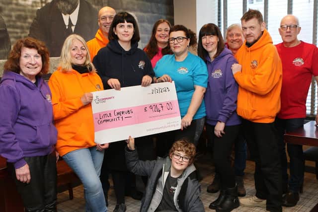 The Little Cherubs group celebrate their Lottery funding. Pic Jason Chadwick