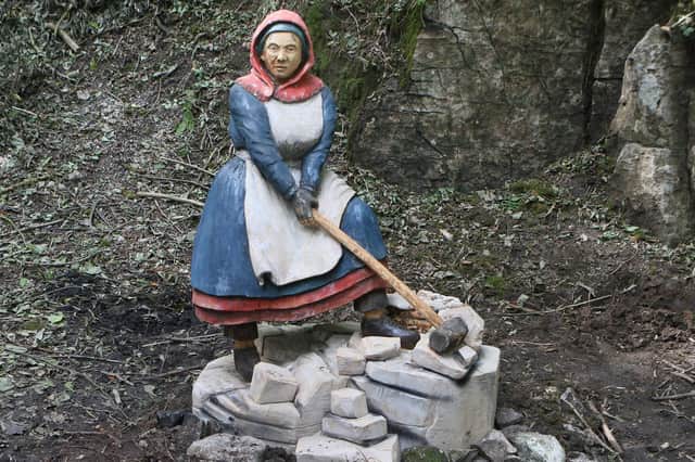 The newly installed figure of "Martha". Photo Jason Chadwick