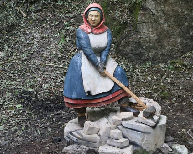 The newly installed figure of "Martha". Photo Jason Chadwick