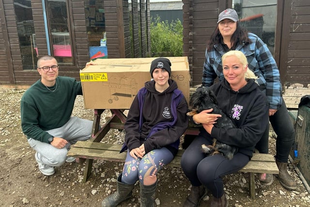Also in July, High Peak Comps donated a BBQ to Lane End Farm Trust, to host community events at the charity.