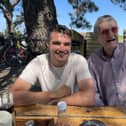 Chris Hull and his dad, Dave