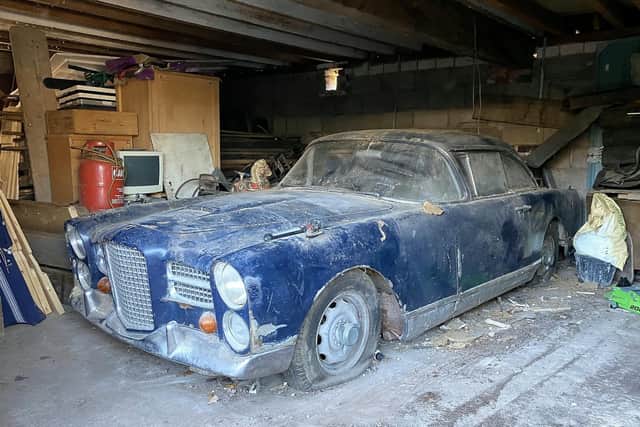 The rare, right-hand drive 1960 Facel Vega HK500, which has been tucked away in a north Wales garage for almost 50 years, and will be auctioned later this month.
