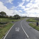 The road was shut this morning following the blaze.