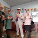 2023 Fringe performers celebrate the publication of the free printed programme.