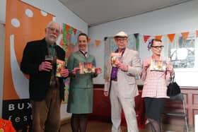 2023 Fringe performers celebrate the publication of the free printed programme.
