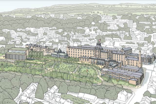 Artist's impressions of the proposed new Derbyshire County Council headquarters in the grounds of County Hall. Image from HLM Architects.