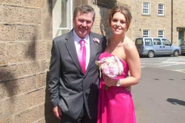Rachel Melland with her father Keith.