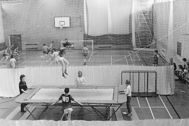 Sports facilities at the now demolished High Peak College in the early 80s