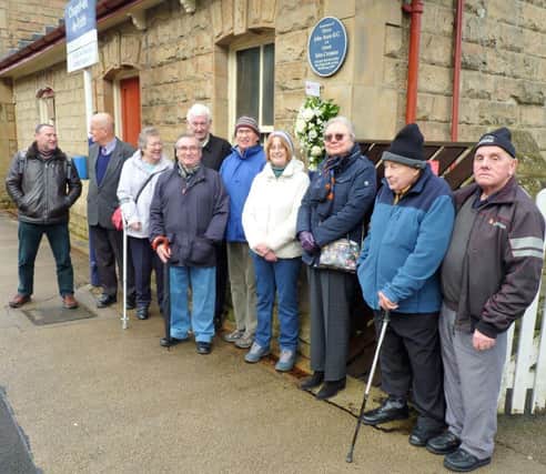 A small group gathered at Chapel-en-le-Frith station to mark 65 years since a rail crash which claimed the lives of two men
