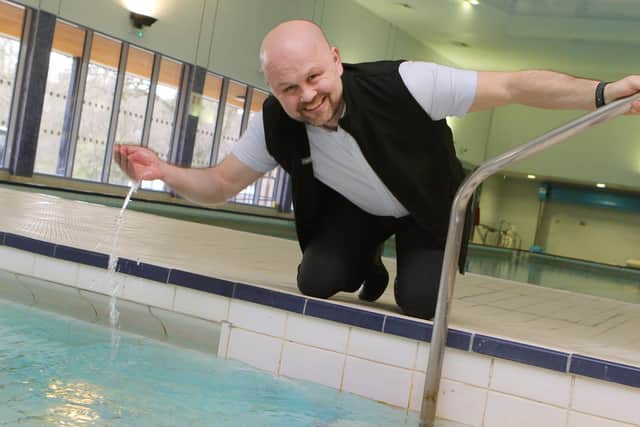 Manager Leigh White at  Buxton Pool and Fitness Centre which is about to celebrate its 50th anniversary.