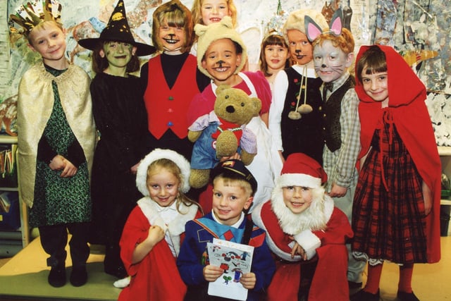 Thornsett Primary stage their nativity in 2000.