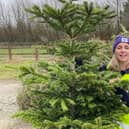 Sophie Wheeldon with Christmas Tree