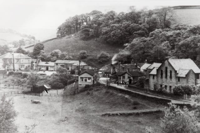 Ashopton Village - demolished in the early 1940s to make way for the Ladybower Reservoir