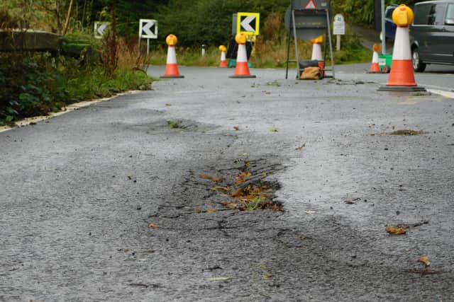 The Gillott Hey landslip on Snake Pass. Image from Eddie Bisknell.
