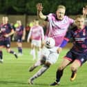 Scott Boden (left) - put Buxton ahead at Curzon.