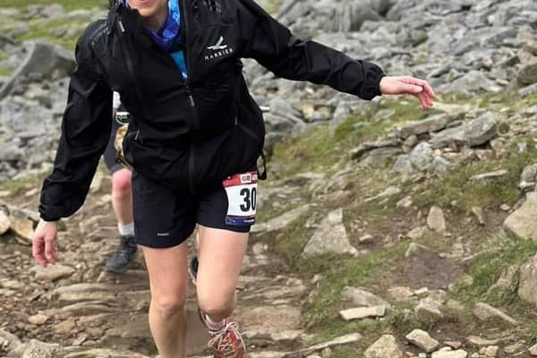 Nurse, Georgina, during the marathon