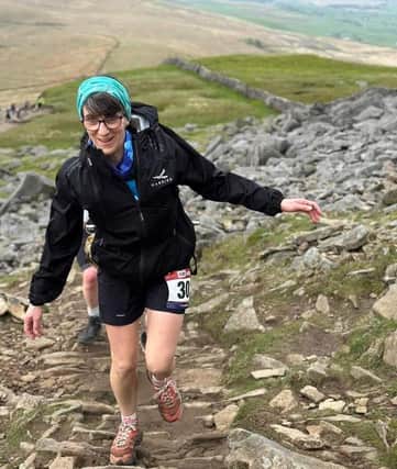 Nurse, Georgina, during the marathon