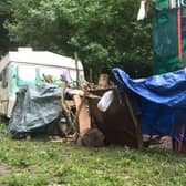 The Peak District National Park Authority has asked the landowners to explain this caravan on the site, suggesting it may be illegally parked and occupied. (Photo: Contributed)