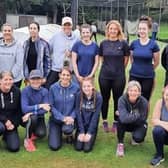 Members of the newly-formed Buxton Cricket Club ladies team.