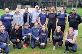 Members of the newly-formed Buxton Cricket Club ladies team.