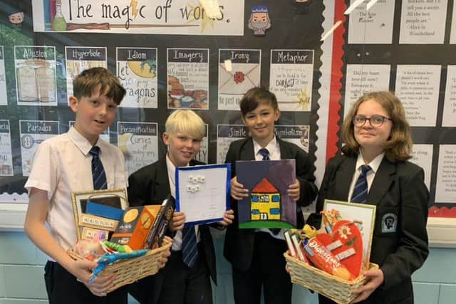 Pupils made hampers for care home residents as part of their Changemakers' Day.