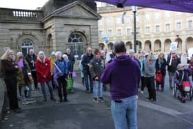 Campaigners at the Buxton rally