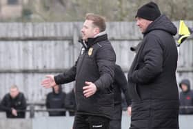 Dave Birch on the touchline during Saturday's semi-final. Photo: Jason Chadwick.