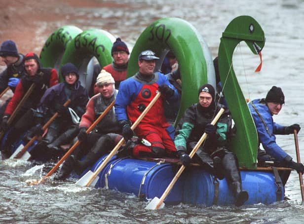 Who can you spot in these rafting pictures from Boxing Days gone by?