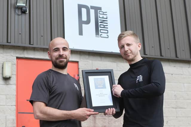 David Della Cioppa and Callum Sully of the PT Corner Gym which has been named best in the county