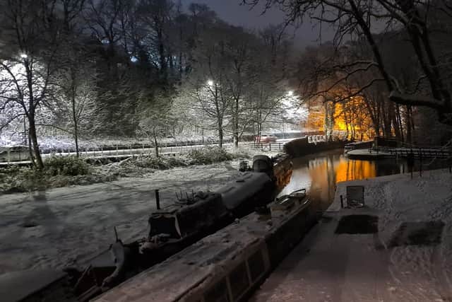 Whaley Canal Basin in the snow