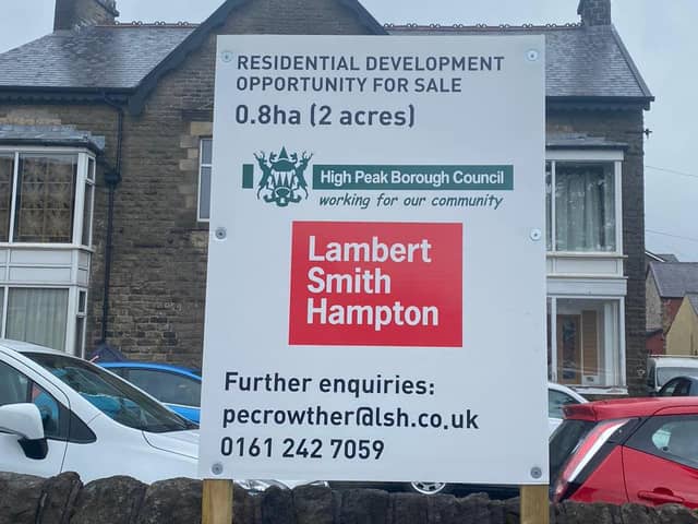 The carpark on Buxton's Market Street has gone up for sale for residential development