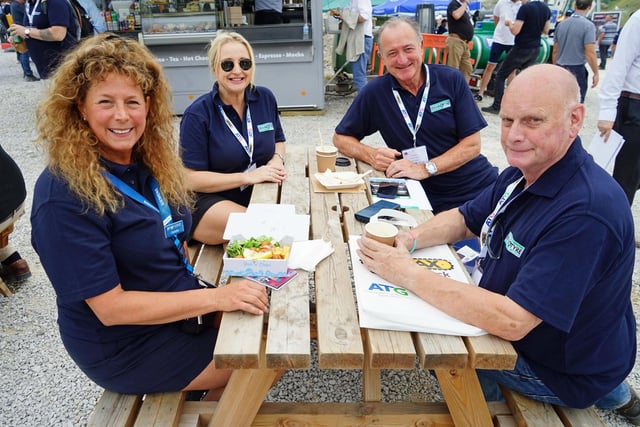 Danielle King, Richard King, Danielle Miles and John Shelton  from Envirotyre. Photo Brian Eyre