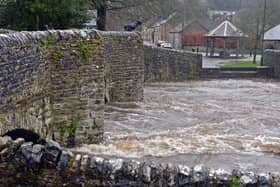 A flood alert is in place along the River Wye in Derbyshire. Image of River Wye at Ashford In The Water for illustrative purposes only.