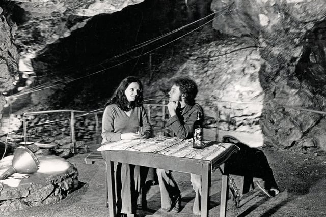 Castleton's Treak Cliff Cavern, 1975.