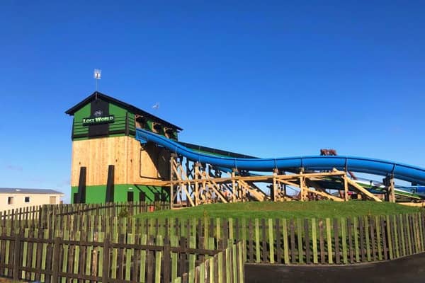 T-Rex Tower will be the centrepiece of the Lost World area at the new Gulliver's Valley theme park (pic: Gulliver's Theme Park Resorts)