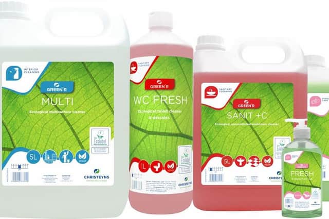 Christeyns Professional Hygiene part of the wider Christeyns Group, based in Whaley Bridge, is increasing its focus on sustainability and has launched its Green’R range of cleaning products that help reduce ecological footprint.