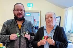 Cath and Daniel from Waste Not Want Not at the United Reformed Church.