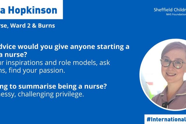 International Nurses Day at Sheffield Children's Hospital.

Bianca Hopkinson.