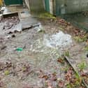 The apparent source of the leak is the underground reservoir off Corbar Woods Lane.