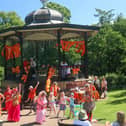 Fringe Sunday at the Pavilion Gardens in 2022.