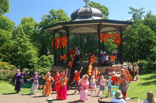 Fringe Sunday at the Pavilion Gardens in 2022.