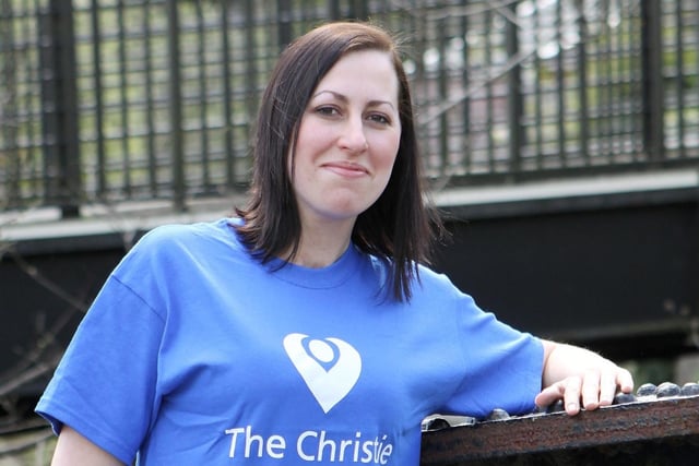 Gill Ashton doing a charity fundraiser for The Christie. Photo Jason Chadwick